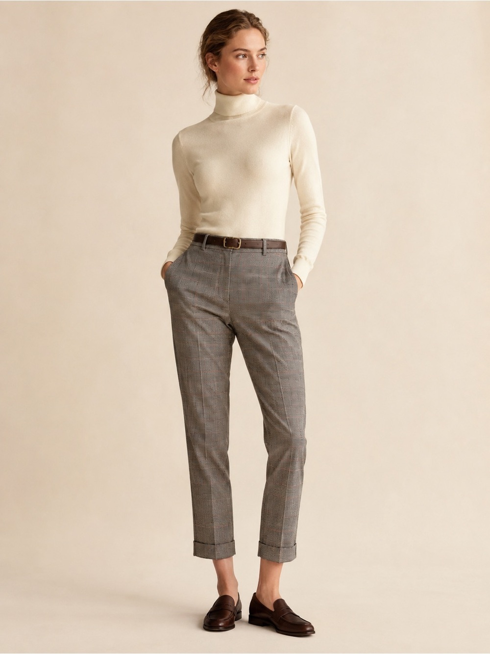 Lauren Ralph Lauren women’s plaid tapered trousers size 8